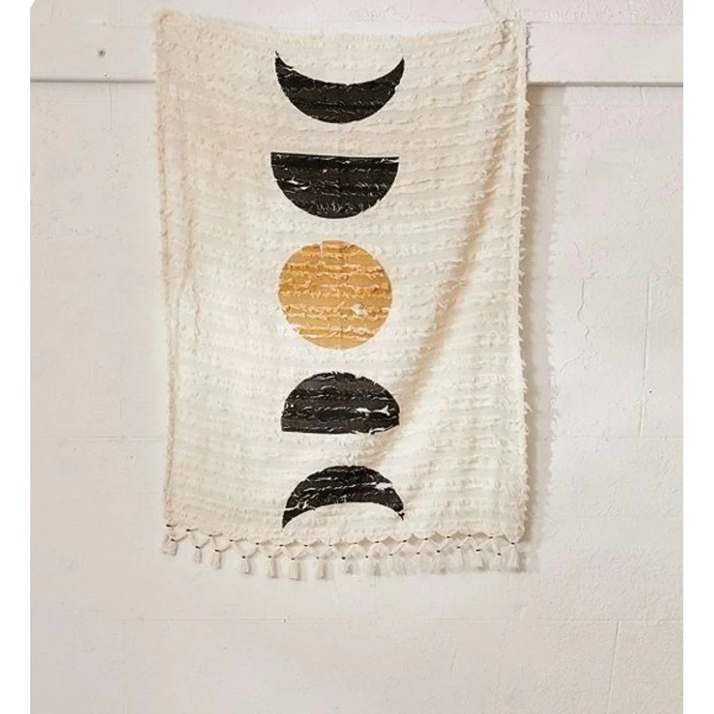 Urban Outfitters UO Home Moon Phase Textured Tapestry 50x30 Bohemian